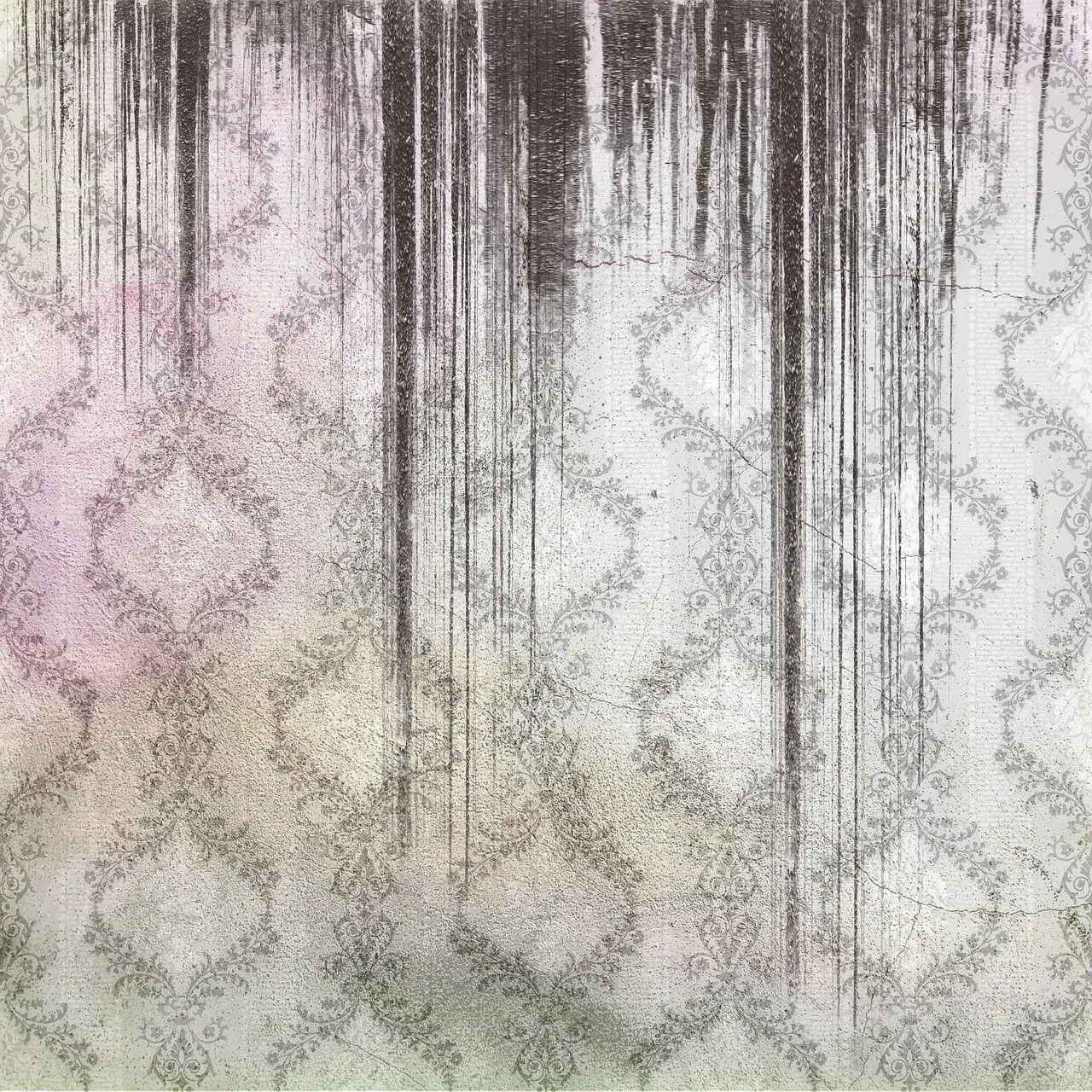 wallpaper, antique, damaged, damage, earthquake, mistake, beautiful wallpaper, broken, repair, pattern, old house, real estate, leak, texture, facade, building, vintage, mold, wall