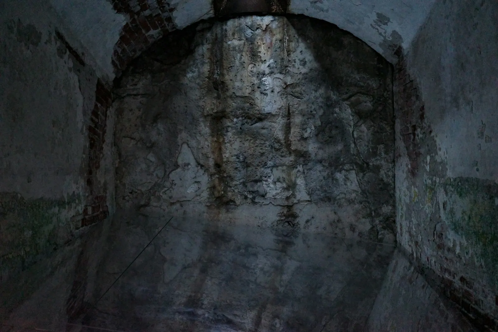 Grungy, damp, arched wall in a dark, abandoned building. Mold remediation KPIs owners should track monthly